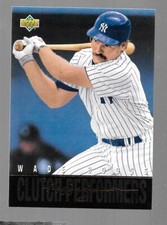Z 1993 Upper Deck Baseball Wade Boggs Yankees Clutch Performer #R2 NRMT