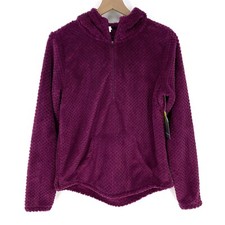 Tek Gear Plum Plush Fleece Half Zip Hoodie Ja...