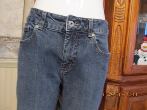 NICE "CHICO'S PLATINUM" WASHABLE COT/SPAN BLUE DENIM JEANS-SZ 1 SHT (30 X 28") - Picture 2 of 10