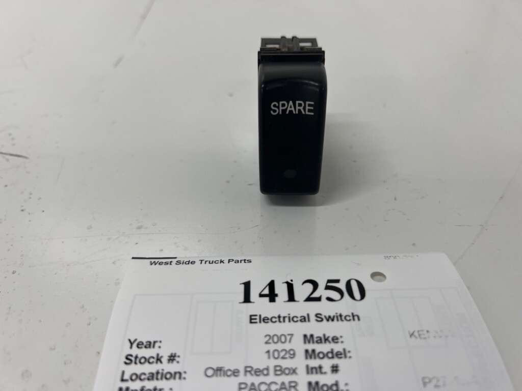 Paccar Kenworth Spare Dash Console Rocker Switch P27-1040-07