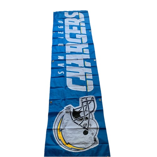 San Diego Chargers Banner 8 Ft. X 2 Ft. Appliqué and Embroidered New