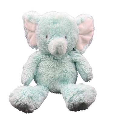 Carter's Blue Elephant Plush Stuffed Animal Lovey 10 inch Embroidered Eyes 2017