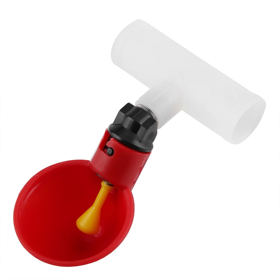 5x Automatische Geflügel Vogel Wasser Trinken Dispenser Huhn Wasser Trinker Werk - Bild 4 von 4