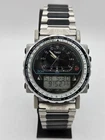 Vintage 1990's Timex Zulu Dual Time Analog Digital Watch 40mm Good Condition
