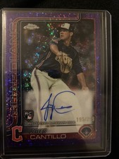 2025 Topps Chrome - Rookie Auto Joey Cantillo #RA-JCA Purple Speckle Guardians