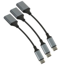 3 Pcs USB-C Male to USB 3.0 Female OTG Cable Adaptor for S9 and other Type-C