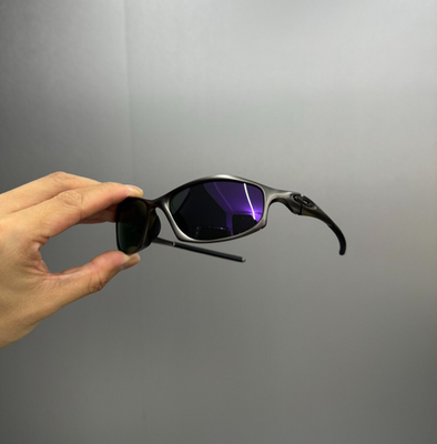 Vintage Oakley X-Metal Hatchet Polarized Sunglasses Purple Lens