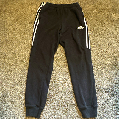 adidas Mens Climalite Dark Grey Jogger Pants ElasticWaist W/Pockets Size Large L