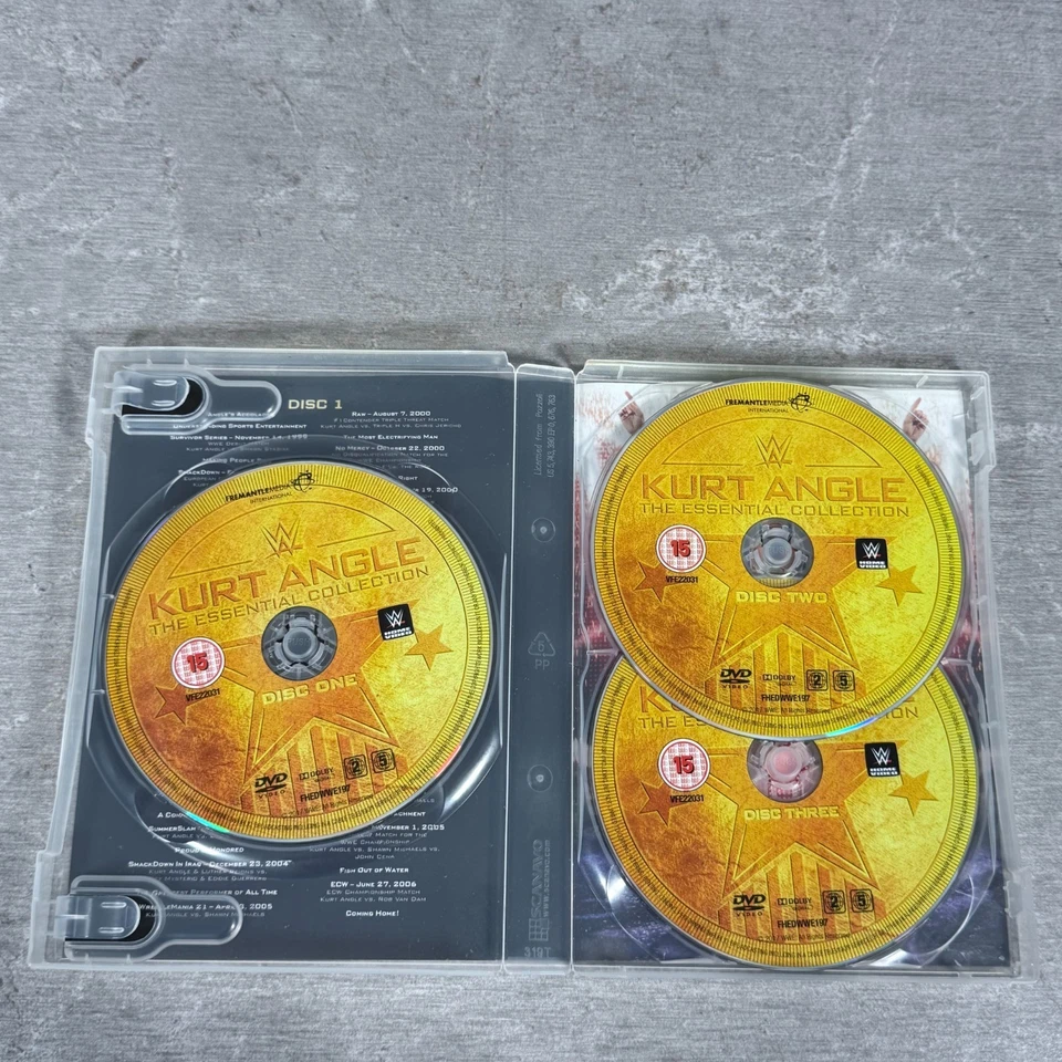 WWE Kurt Angle The Essential Collection DVD Box Set - Wrestling 3 Disc Set - Image 2 of 3