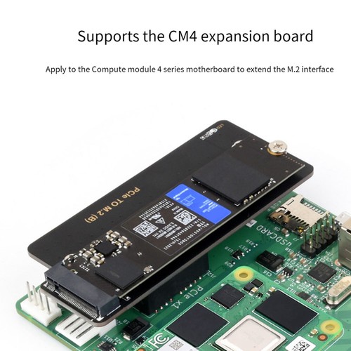 For CM4 PCIe to M.2 NVMe SSD HAT Expansion Board for Compute Module 45425 - Afbeelding 9 van 10