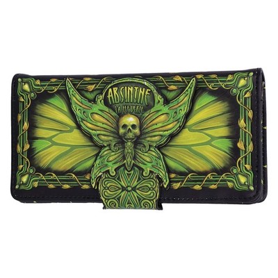 Nemesis Now Absinthe La Fee Verte Green Fairy Embossed Purse, Polyurethane, 18.5