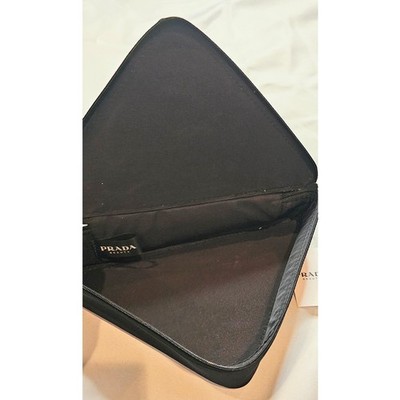 Novelty Prada Pink and Black Triangle Zippered Beauty GWP Pouch