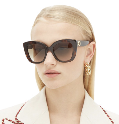 NEW Gucci GG0327S-002 Sunglasses 52mm 100% Authentic