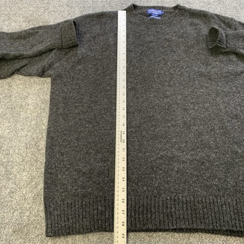 Pendleton Sweater Mens XXL Gray Washable Wool Crew Neck Shetland Wool Pullover - Picture 7 of 12