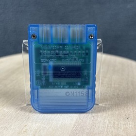 PlayStation 1 - PS1 OEM Memory Card SCPH-1020 Island Blue - Tested