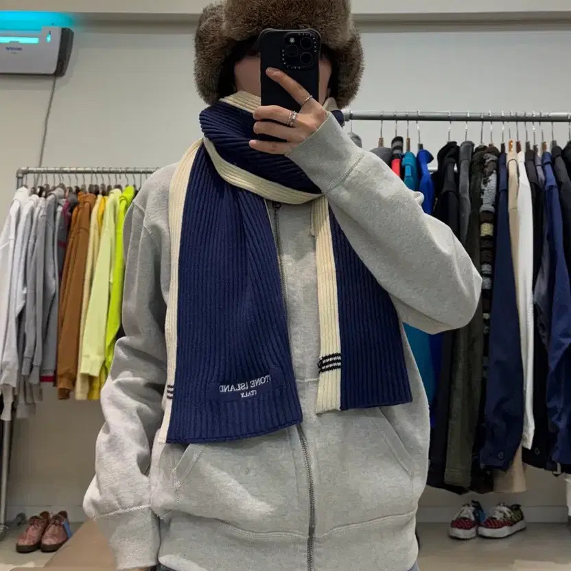 Stone Island Knit Muffler, Stylish Winter Accessory, Pre-Owned thumbnail 2