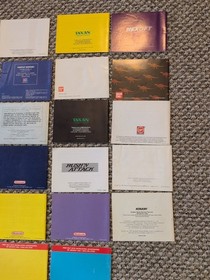 Lote 28 Nintendo NES Manual de instrucciones Folleto Contra Mario Battletoads WURM