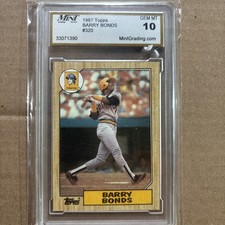 Barry Bonds Topps #320 Error Card