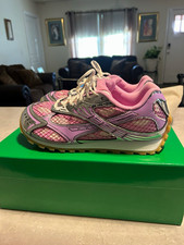 Bottega Veneta Women s Low Top Mesh Lace-Up Sneakers Pink Purple Silver