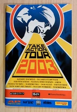 Avenged Dillinger Eighteen Cursive Himsa Shadow Take Action Tour 2003 Booklet
