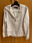 Gloria Vanderbilt Sport Jacket Hoodie Womens M Pink Chic Athleisure Casual — photo 1