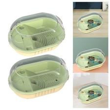 Turtle Tank Aquarium Frog with Hatching Feeding Box Terrapin Turtle Tanks Pet