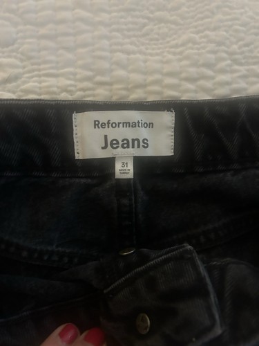 REFORMATION five pocket Jean button front size 31 waist coolexcellent conditio