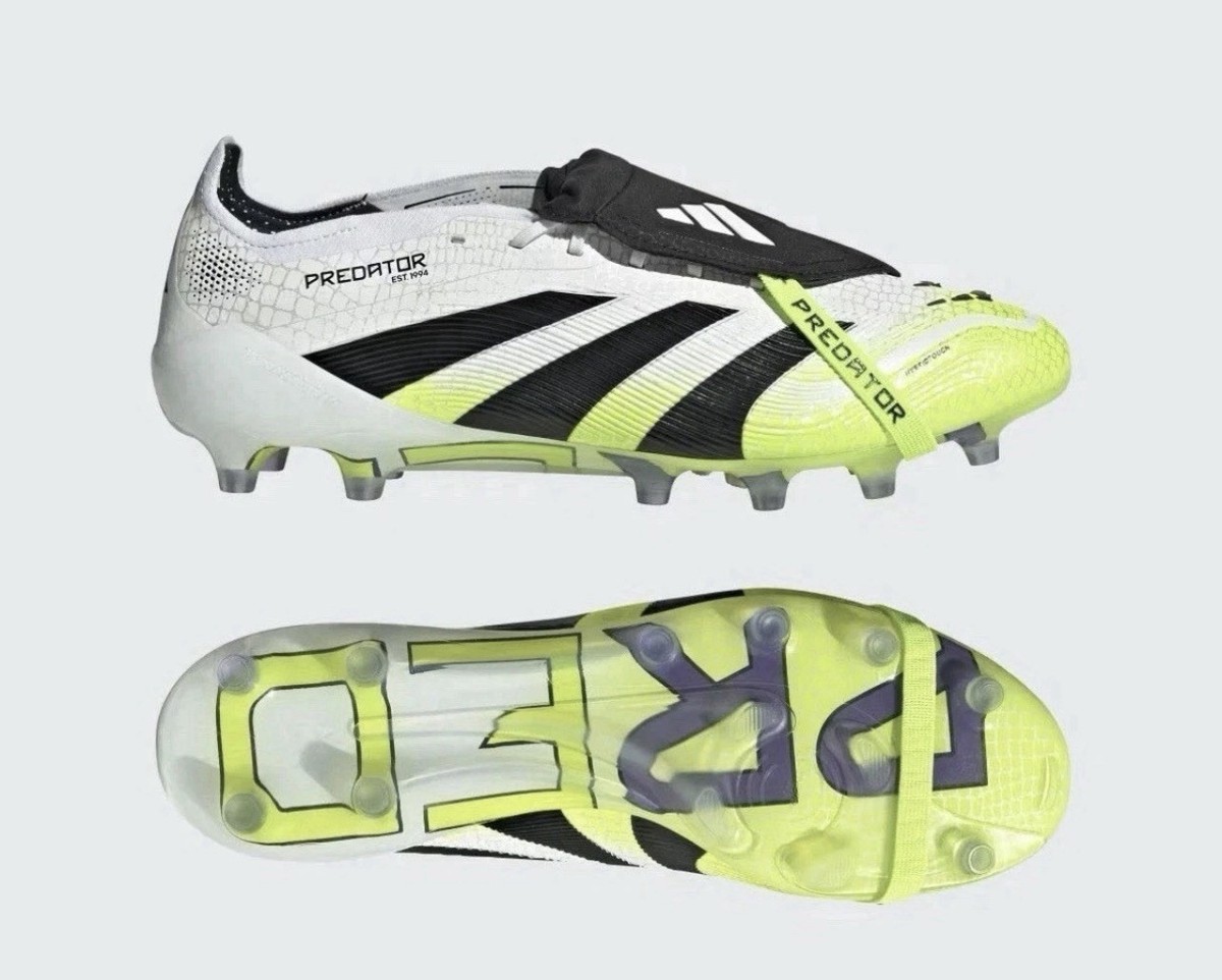 Adidas Predator Elite FT AG White Green Soccer Cleats Men's JS0945