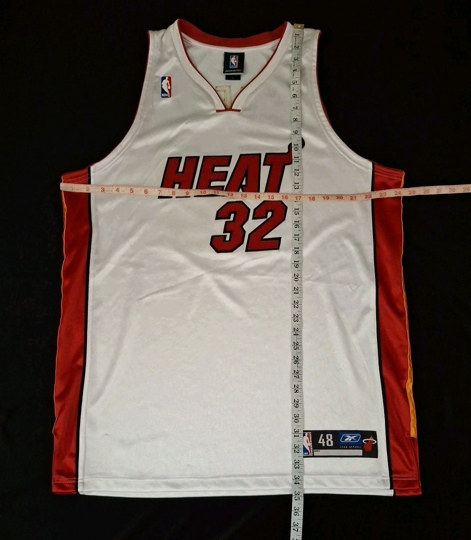 Shaquille O'Neal Miami Heat Reebok Jersey Authentic Shaq NBA Sewn
