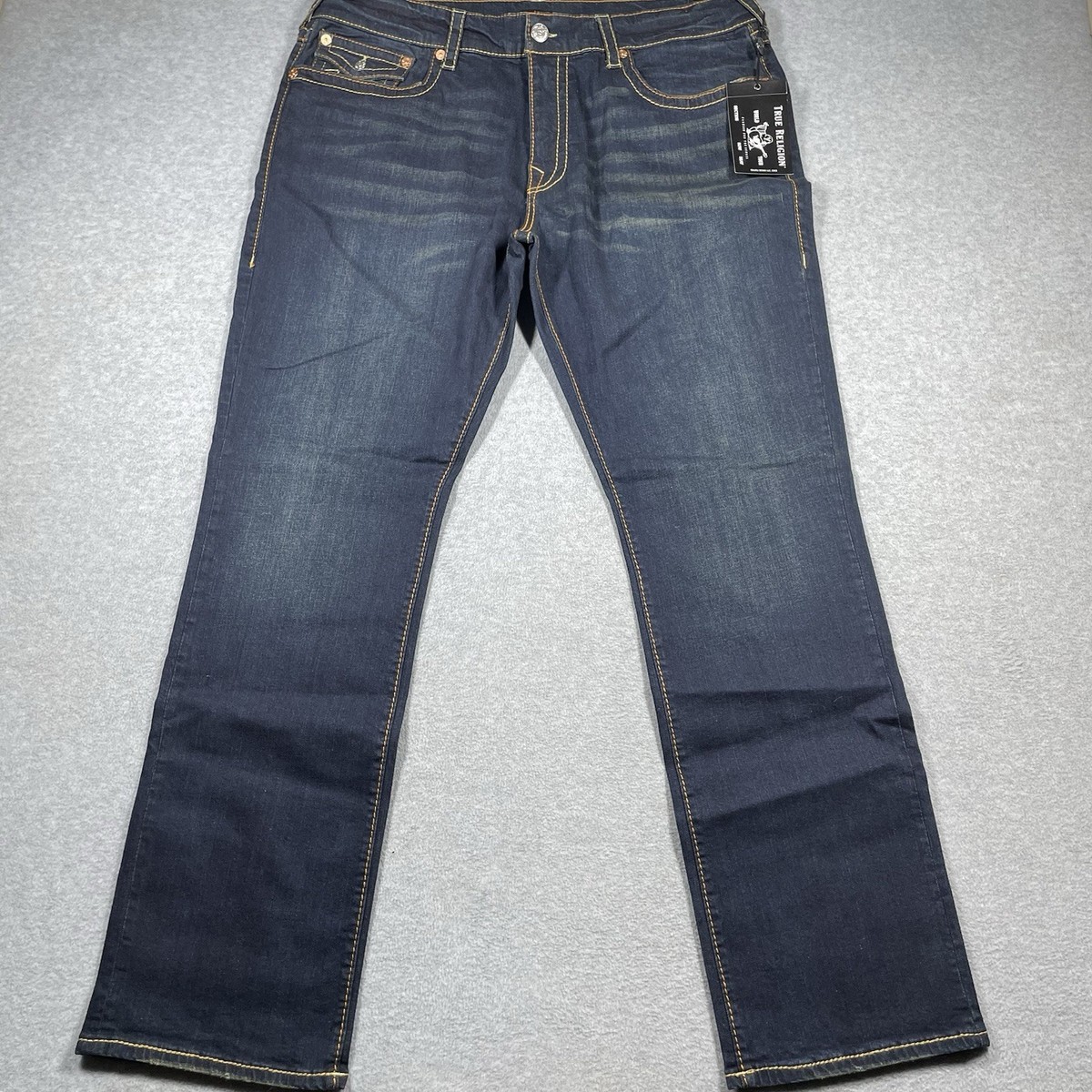 True Religion Ricky relaxed straight jeans women 40x33 fit 38x33