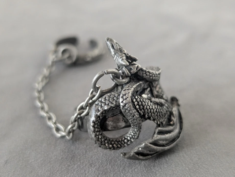 The Alchemy Carta Gothic Slave Ring Dragon Tamer 2000 18mm Pewter Fast Shipping - Bild 4 von 4