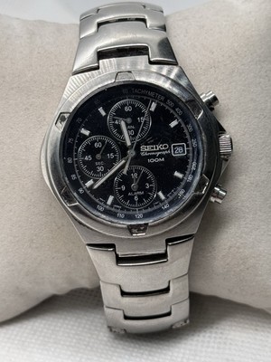 SEIKO セイコークオーツ クロノグラフ 100M SEIKO|セイコー クロノグラフ アラーム クオーツ腕時計|HARDOFF