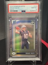 2024 Panini Donruss Optic - Rated Rookie Drake Maye #229 Holo Prizm (RC) PSA 10