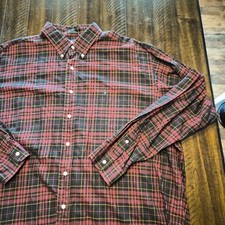 Vintage Polo Ralph Lauren Blake Long Sleeve Button Shirt Men's 2XL Plaid G565