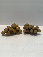 Vintage Alabaster Marble Stone Grape Cluster Mid-Century MCM Grape Clusters