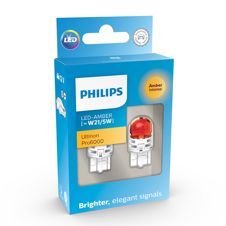 Philips WY21/5W amber LED Ultinon Pro6000 LED 12V