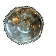 Lenox Organics Beaded Aluminum Serving Bowl 9-inch