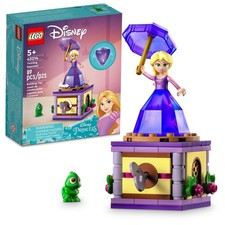 LEGO Disney Twirling Rapunzel 43214 Building Toy Set for Kids, Boys, and Girls A