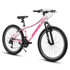 26'' Women's Bicycle Shock Absorbing Front Fork Mountain Tire Women & Teens Bike