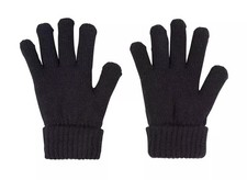 Northeast Outfitters Cozy Cabin Youth Solid Gloves, Black, One Size
