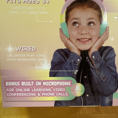 Kids SafeSounds Volume Limited LED Light Up Cat Over Ear Kopfhörer Kinder NEU - Bild 5 von 11
