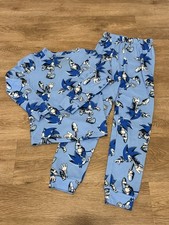 SONIC THE HEDGEHOG Soft Fleece Pajamas Little Boys Sz 6