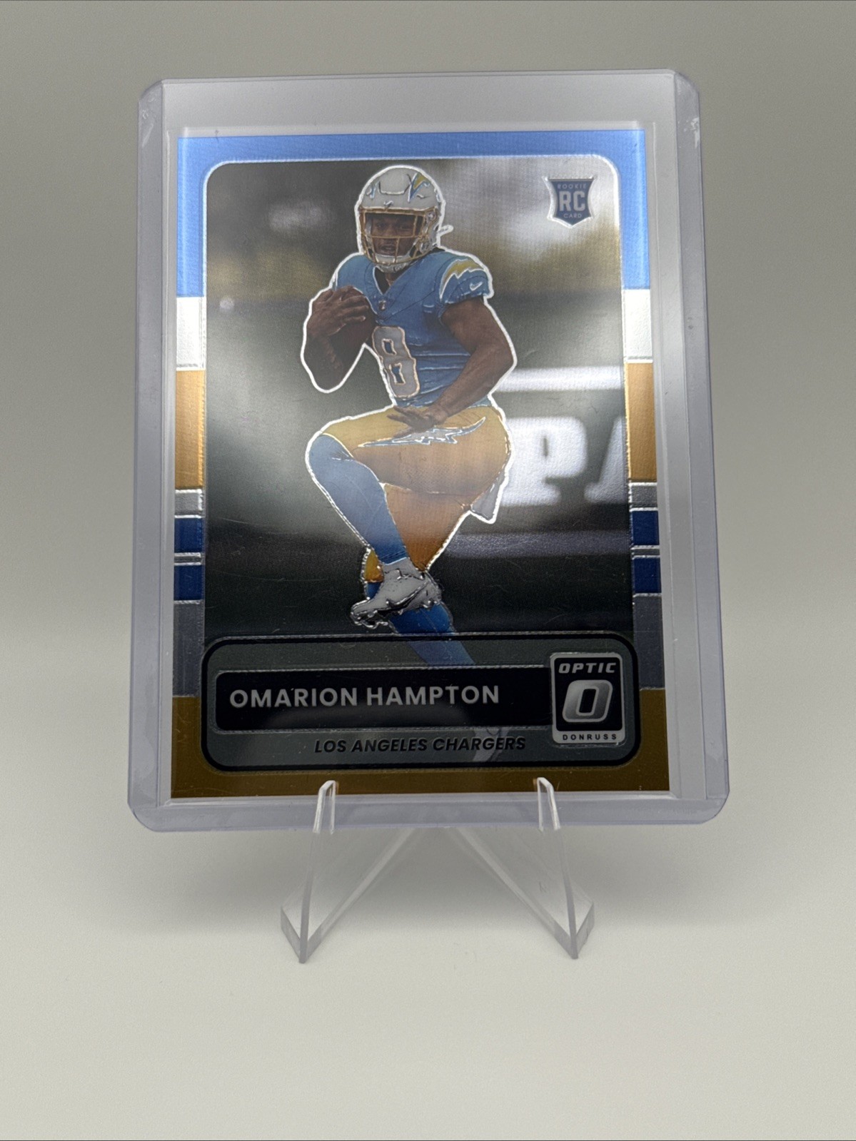 2025 Panini Donruss Optic 2015 Retro Rookie Omarion Hampton #6 Chargers