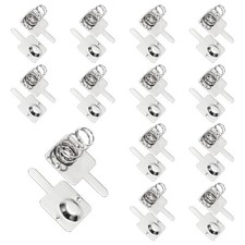 AA Battery Contact Spring Plates, 12 Set 13 mm x 11.5mm Terminal Contacts