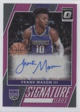 2017-18 Donruss Optic Signature Series Pink Prizm 11/25 Frank Mason III Auto e6p
