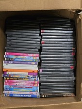 Lot of 70 USED EMPTY BLACK DVD Cases Assorted Mix Of Cases