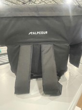 ALPCOUR HEATED RECLINING STADIUM SEAT FOR BLEACHERS   WIDE BLEACHER - BLACK