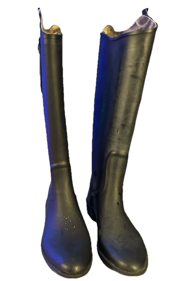 Botas de lluvia Sam Edelman Ximon altas de goma negras talla 9M impermeables Foto 4 de 4