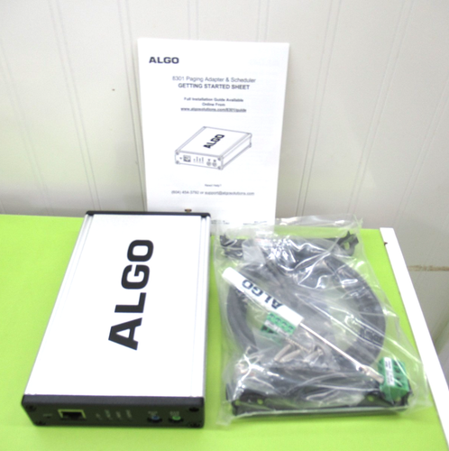 Algo 8301 Paging Adapter & Scheduler SIP IP Paging Controller PoE New ...