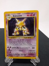 1999 Pokemon Base Set Alakazam Holo 1/102 -HP